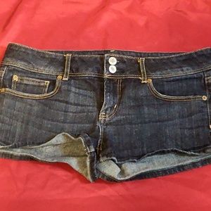 Dark Wash American Eagle Denim Shorts Size 10